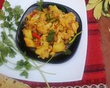 A picture of step 6 of Aloo gobhi.