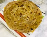 A picture of step 5 of Kasta parathay.