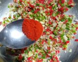 A picture of step 3 of Gravy manchurian.