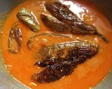 A picture of step 10 of Baingan Curry.