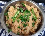 A picture of step 8 of Golden pulao.