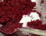 A picture of step 2 of Beetroot Ladoo.