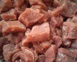 A picture of step 1 of Mutton kofta.