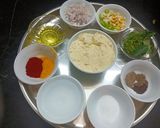 A picture of step 1 of Zunka (Maharashtrian recipe).