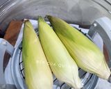 Hình bước làm 1 của món Bắp nếp nướng mỡ hành