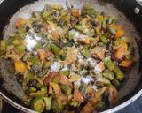 A picture of step 4 of Bhindi Aloo Ki Sabzi.