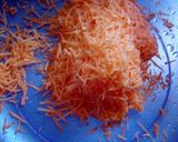 A picture of step 1 of Carrot Chapati.