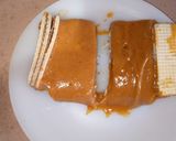 A picture of step 7 of Peanut Butter and Waffer wedge.