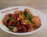 Hình bước làm 5 của món Gongbaojiding or Kung Pao Chicken (Gà Kung Pao)