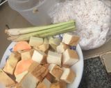 Hình bước làm 2 của món Cà ri chay