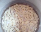 A picture of step 1 of Indian style Macaroni.