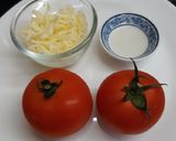 รูปขั้นตอนการทำที่ 1 ของ Toasted Tomato&Cheese