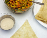 A picture of step 3 of How to fold Springrolls in 3 simple steps.