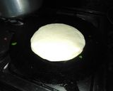A picture of step 5 of Chicken vegetable quesadilla.