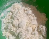 A picture of step 3 of Malloreddus (Sardinian Gnocchetti) with Sun-Dried Tomato Pesto.