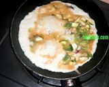 A picture of step 3 of Egg roll Omelette #themechallenge.