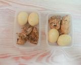 Hình bước làm 4 của món Gà kho trứng mật ong gừng (Meal prep)