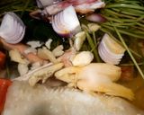 A picture of step 5 of Cowrie/ Kouri (Handmade cowrie shell shaped noodles) in Soup.