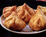 A picture of step 6 of Mawa filled fried modak#ganesha.
