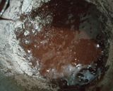 A picture of step 3 of Oreo and walnut brownies.