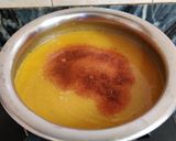A picture of step 8 of Pumpkin Soup (no onion no garlic).
