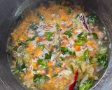 A picture of step 3 of Vegetable Upma.