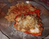 Foto del paso 6 de la receta: 🌶️ Morrones rellenos en salsa con arroz 🍲