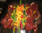 Foto del paso 1 de la receta: Al horno...Tapa de asado rellena 🤤verduras asadas+fideos!#truco