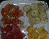 A picture of step 2 of Stuffed Caramalized Mix Fruits Colourful Paratha.