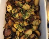 Une image de l'étape 11 de Pommes de terre rôties aux cèpes ail persil et graisse de canard.