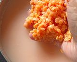 A picture of step 1 of Bengali Style Masoor Dal Bhorta.