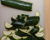 A picture of step 2 of Chilli courgette penne.