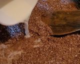 A picture of step 2 of Chocolate Dryfruits Burfi.