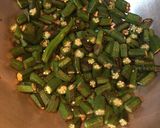 A picture of step 4 of Masala Bhindi.