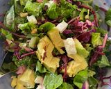 A picture of step 4 of Nutty fruity salad 🥬.