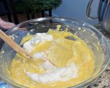 A picture of step 5 of Cranberry Orange Olive Oil Cake.