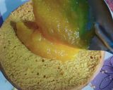 कस्टर्ड मैंगो चॉकलेट ग्लेज़ केक रेसिपी चरण 7 फोटो
