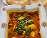 आलू मटर की सब्जी(aloo mutter ki sabji recipe in hindi) रेसिपी चरण 6 फोटो