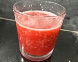 A picture of step 2 of Watermelon sabja juice.