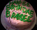 A picture of step 6 of Harry Potter Themed Chocolate Cake.