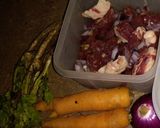 A picture of step 1 of Wet Fry Beef.
