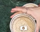 A picture of step 2 of Singhare Ke Ladoo(water chestnuts).