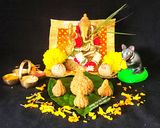 A picture of step 5 of Wheat Flour Semolina Churma Ladoo-Modak - Ganesh Chaturthi Special - Authentic Taste Of Gujarat.
