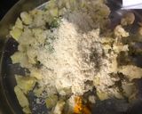 A picture of step 2 of Ragda Pattice.