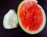 A picture of step 1 of Healthy delicious muskmelon and watermelon dry fruits smoothie.