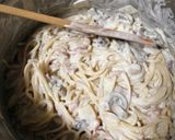 Foto del paso 4 de la receta: Espaguetis carbonara con roquefort