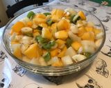 Une image de l'étape 14 de Salade de fruits exotiques au jus d orange.