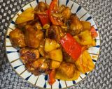 A picture of step 8 of Sweet and Sour Chicken Breast.