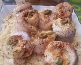 Foto del paso 7 de la receta: Arrollados de Merluza a la salsa de mostaza, con arroz blanco
