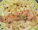 Foto del paso 6 de la receta: Salmón a la crema con puerros y limón (muy fácil!)